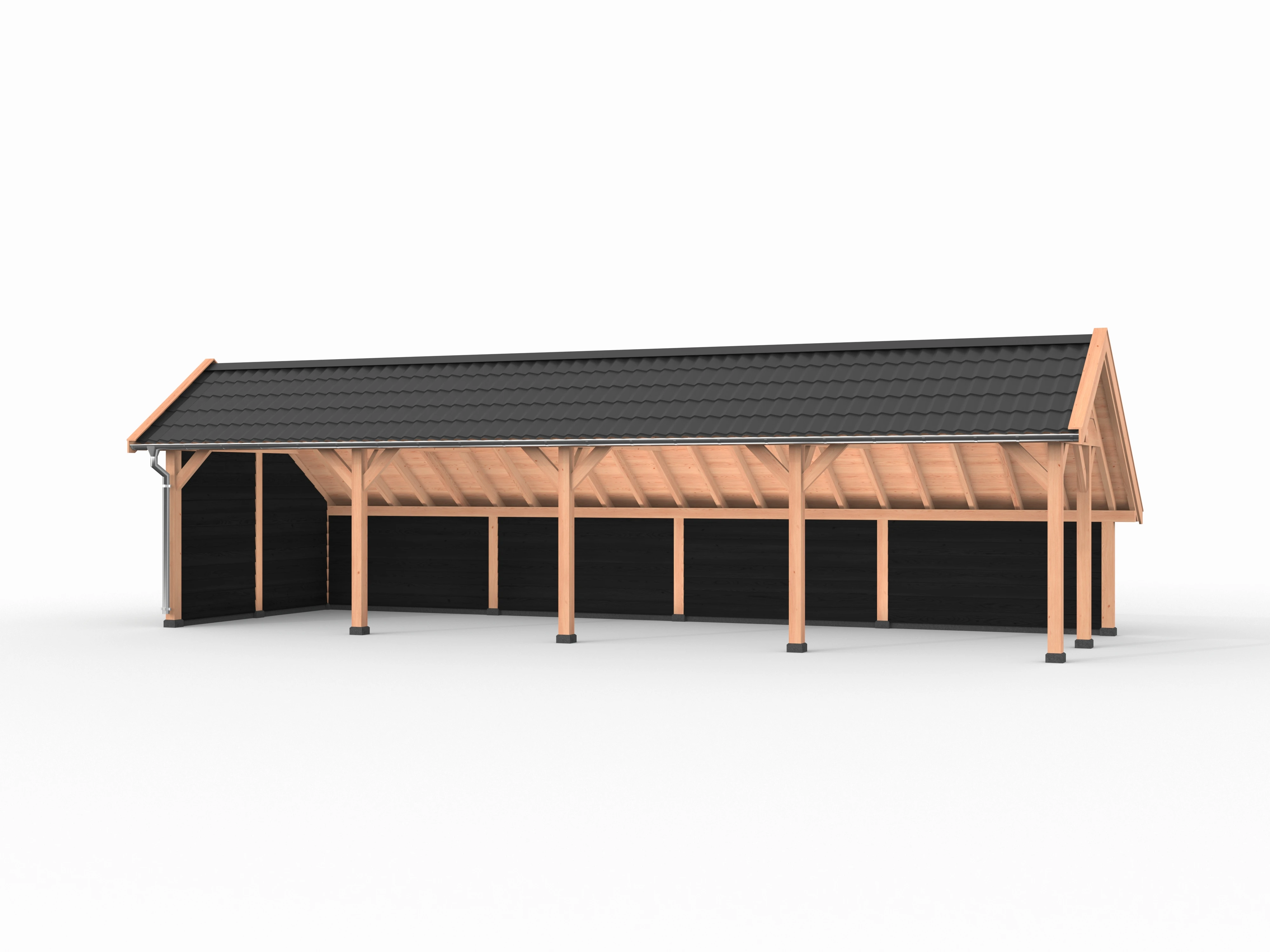 Douglas Kapschuur, 1200 x 400, met achterwand en zijwand, Westwood Deluxe - Afbeelding 2